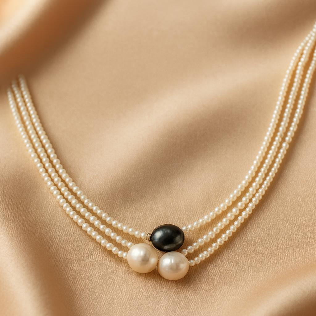 Collana Elegante con Ciondolo Perla Naturale