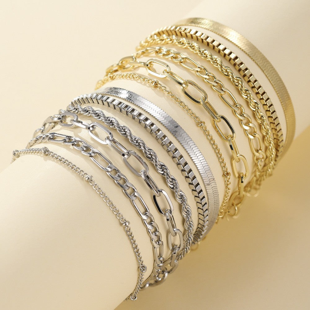 Set di bracciali Ellis Renner | Oro bianco