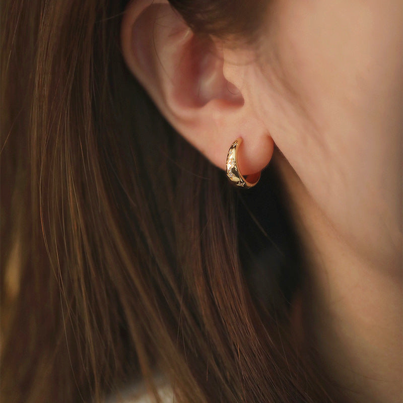 Orecchini lussuosi in oro e argento