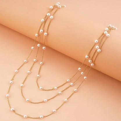 Collana Grazia Perla a Tre Filze