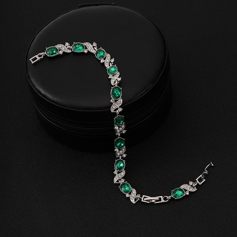 Bracciale Giada Bellini | Oro bianco