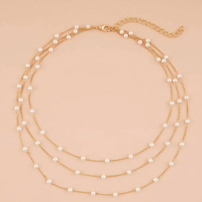Collana Grazia Perla a Tre Filze