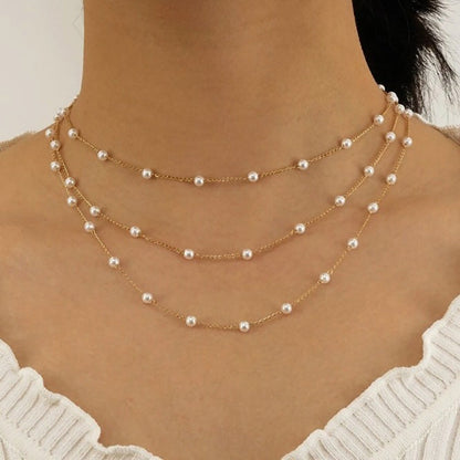 Collana Grazia Perla a Tre Filze