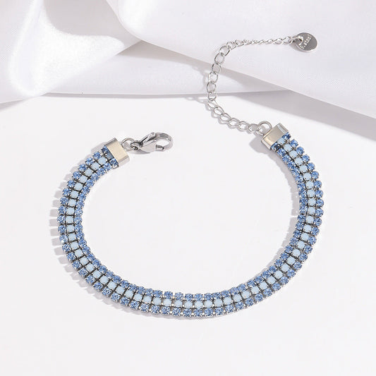 Bracciale Signature Shine | Oro bianco