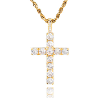 Collana Croce | Oro bianco