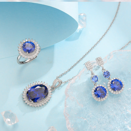 Set Blu Aurielle Solwyn | Oro bianco