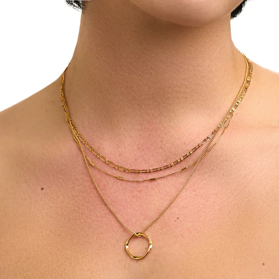 Collana Cerchio Aperto a Tre File