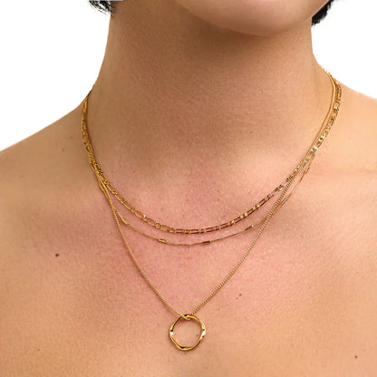 Collana Cerchio Aperto a Tre File