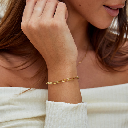 Bracciale oro a clip