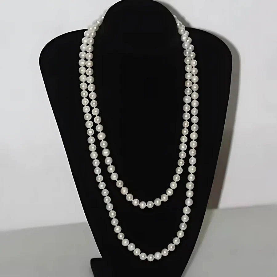 Collana di Perle Multi Strato Retrò