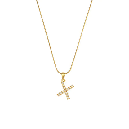 Collana di iniziali con preziose perle naturali placcate in oro 18 carati