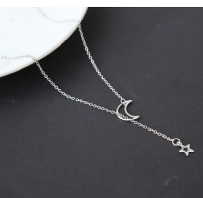 Collana Corta Luna Stella