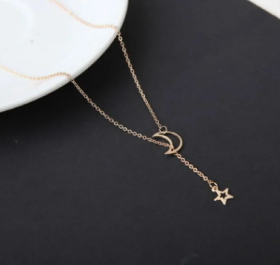 Collana Corta Luna Stella