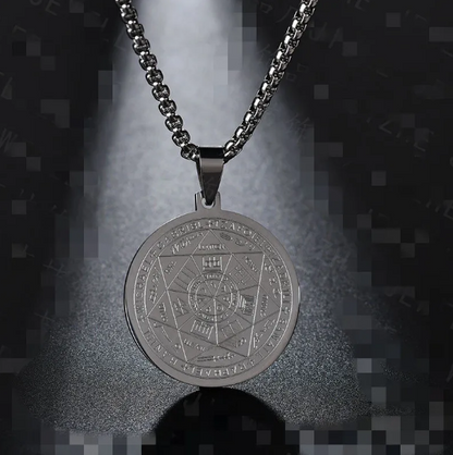 Collana con Ciondolo Angelo Sei Stelle Tritone