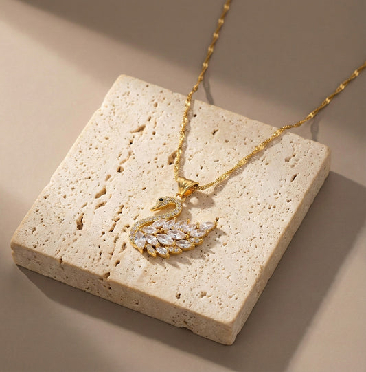 Collana con Ciondolo Cigno di Grazia Eterna