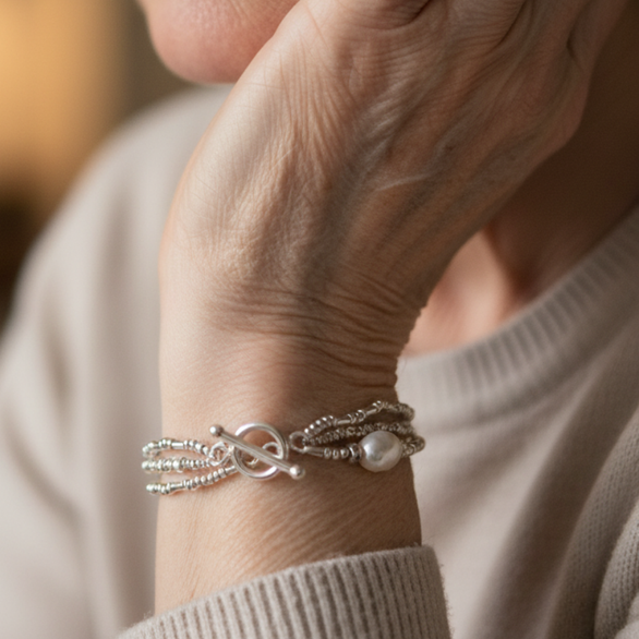 Pacchetto di Bracciali di Perle Vintage
