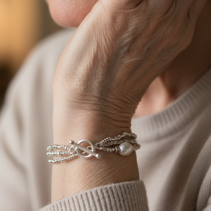 Pacchetto di Bracciali di Perle Vintage