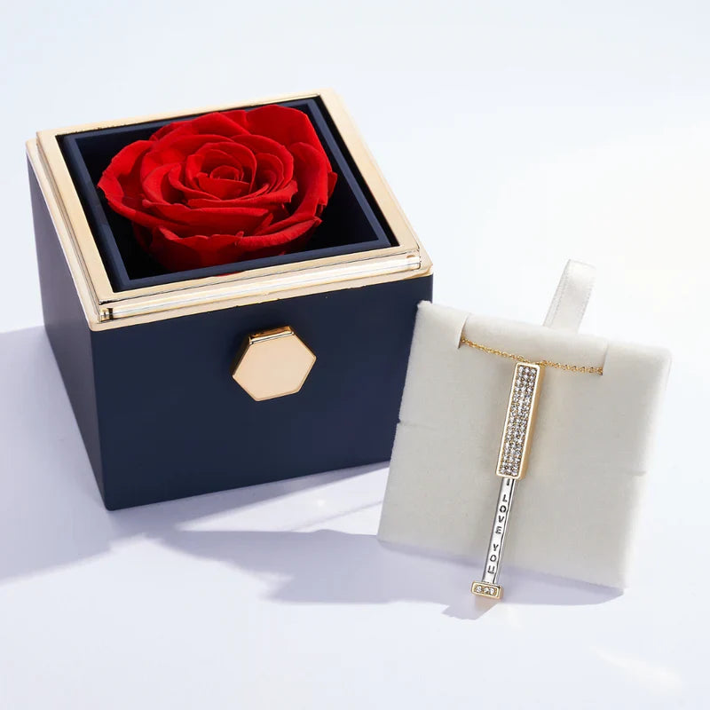 Collana Scatola Rosa e "Ti Amo"