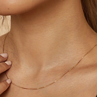 Collana Bodega Box | Oro bianco