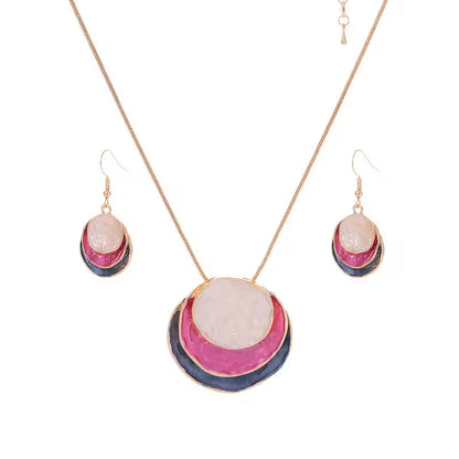 Set collana e orecchini bohémien smaltato
