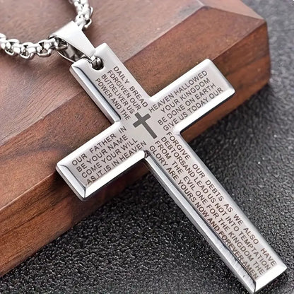 Collana Unisex di Tendenze con Ciondolo Croce