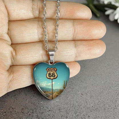 Collana con Ciondolo Cuore del Viaggio Duraturo