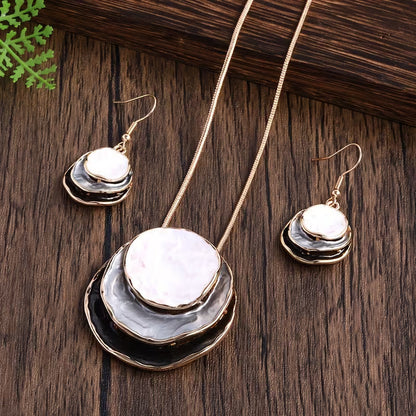 Set collana e orecchini bohémien smaltato