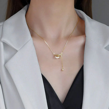 Collana doppio anello