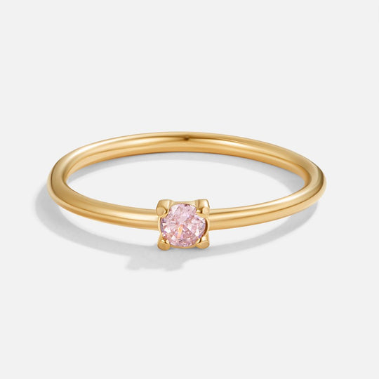 Anelli d'oro con pietra di nascita