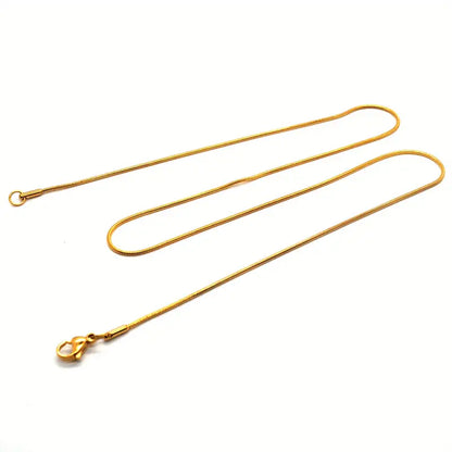 Collana a Catena Serpente Intrecciata Minimalista in Acciaio Inossidabile
