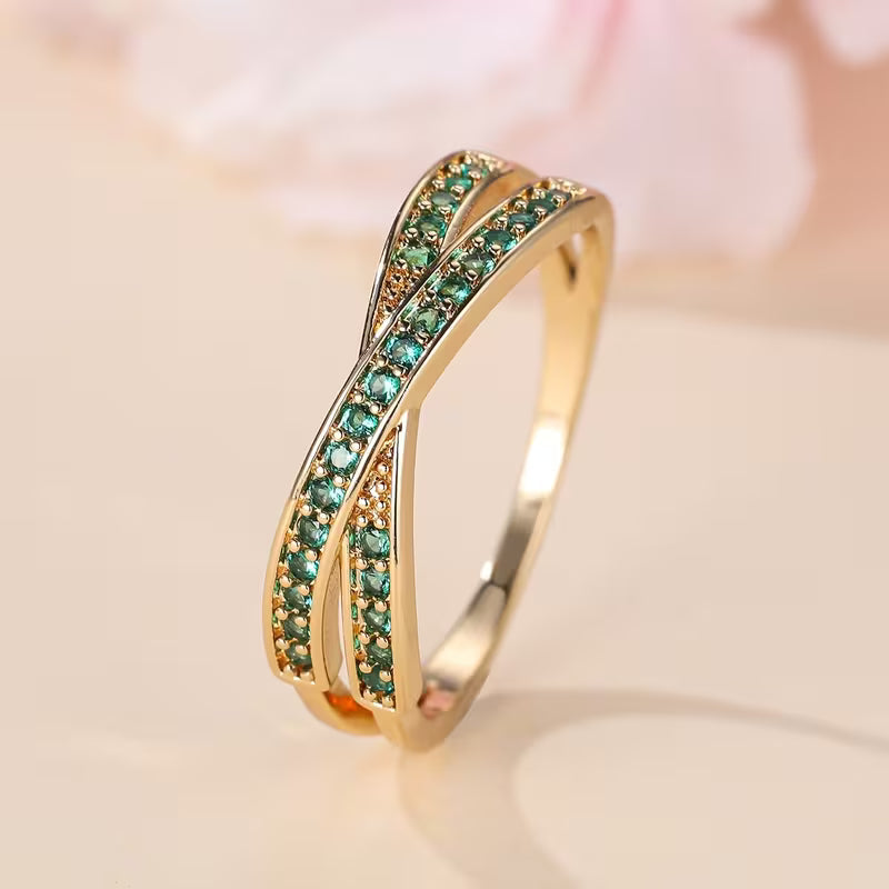 Anello Emerald Flow | Oro