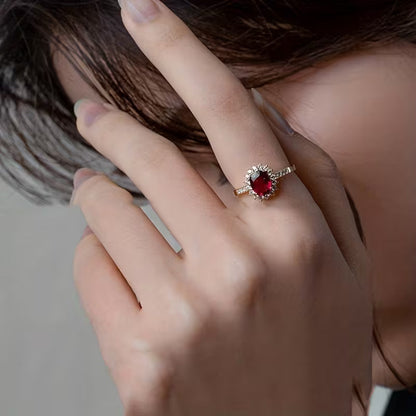 Anello Empress Red | Oro