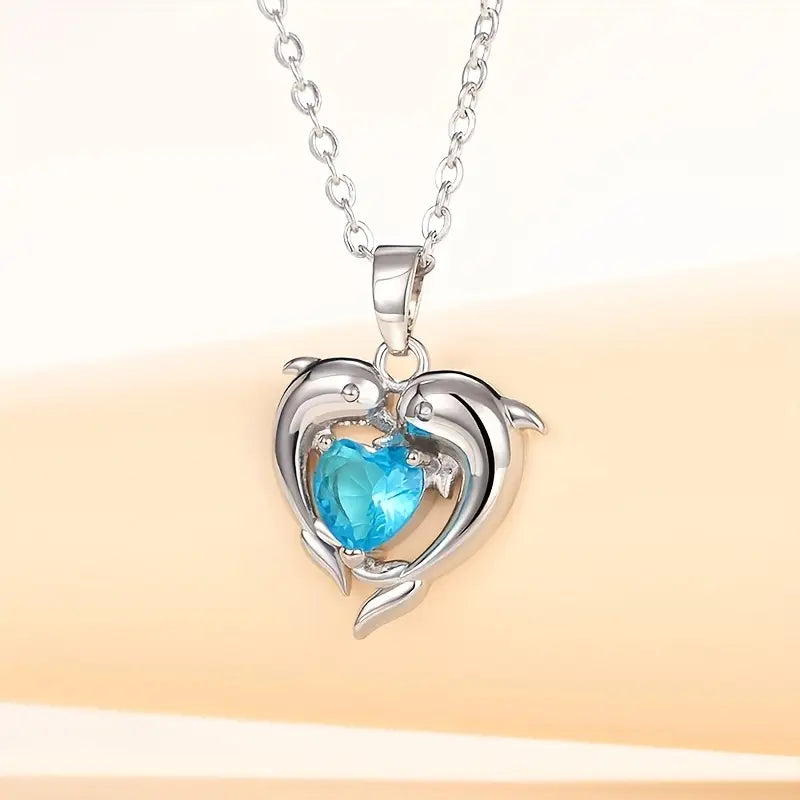 Collana gemelli Oceanheart | Oro bianco