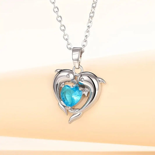 Collana gemelli Oceanheart | Oro bianco