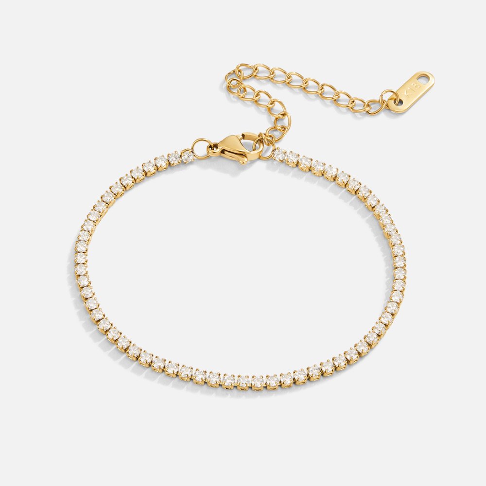 Bracciale tennis oro Cordelia