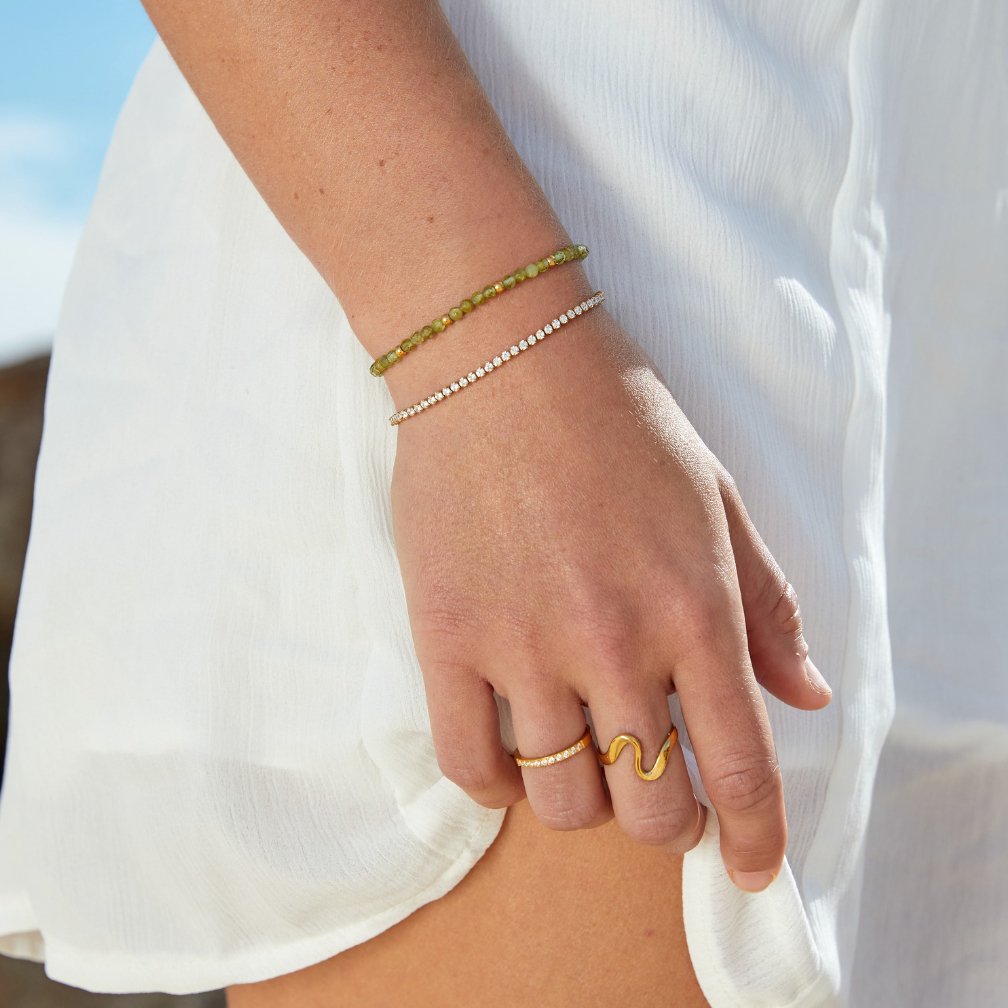 Bracciale tennis oro Cordelia
