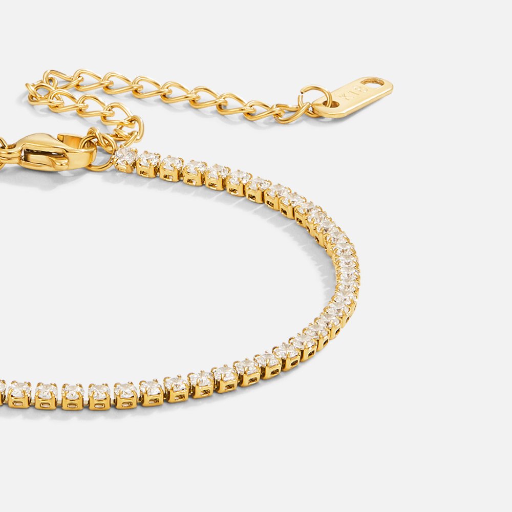 Bracciale tennis oro Cordelia