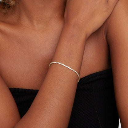 Bracciale tennis oro Cordelia