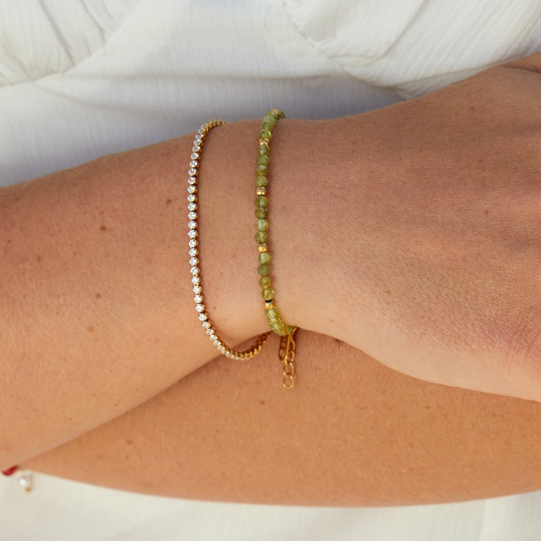 Bracciale tennis oro Cordelia