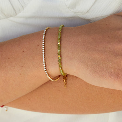 Bracciale tennis oro Cordelia