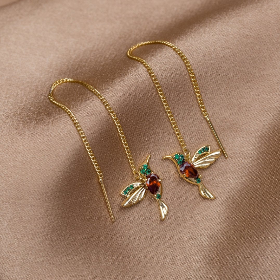 Orecchini colibrì eleganti