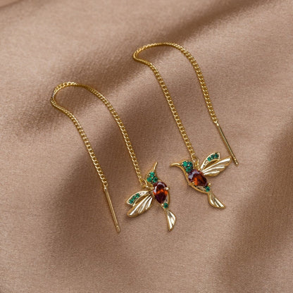 Orecchini colibrì eleganti