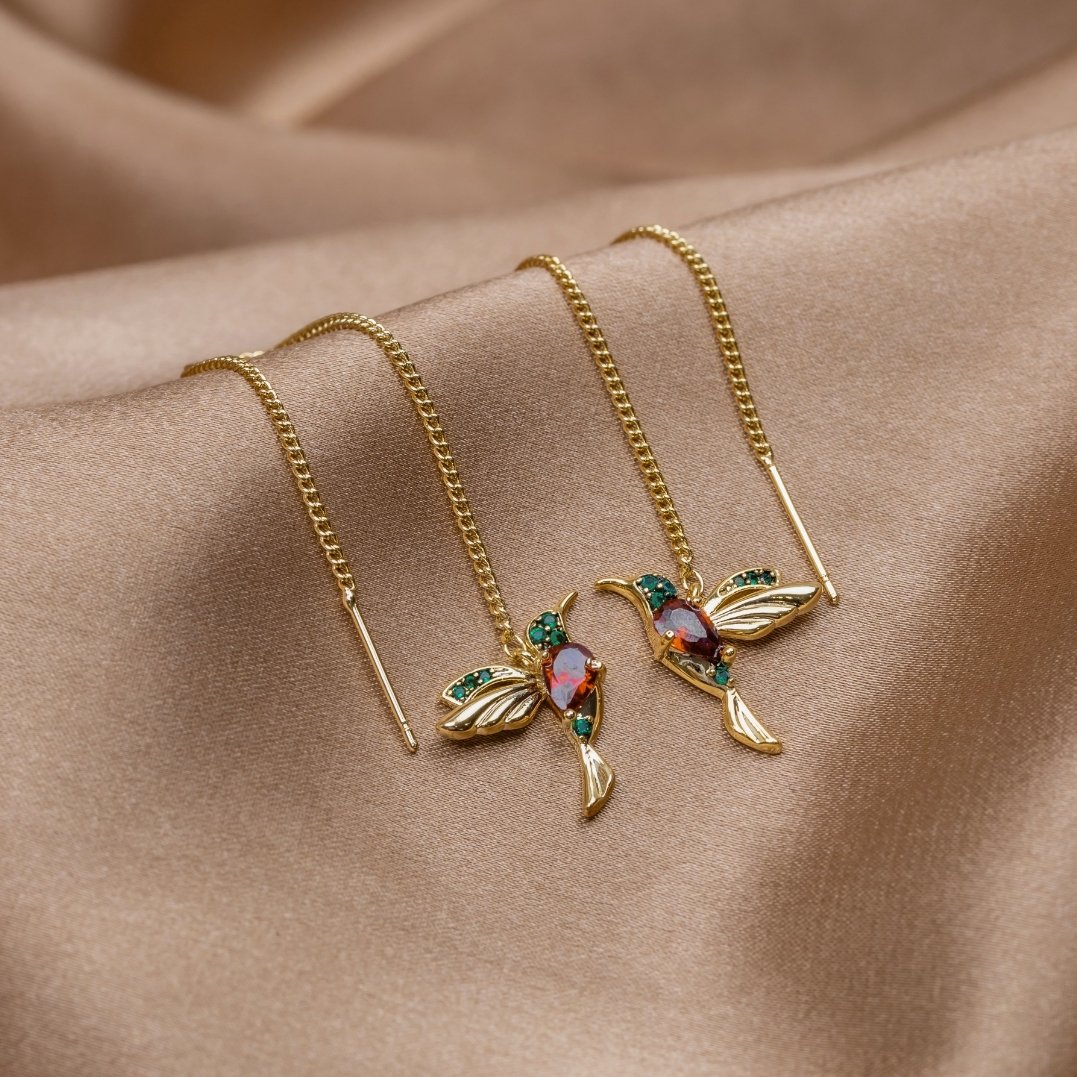 Orecchini colibrì eleganti