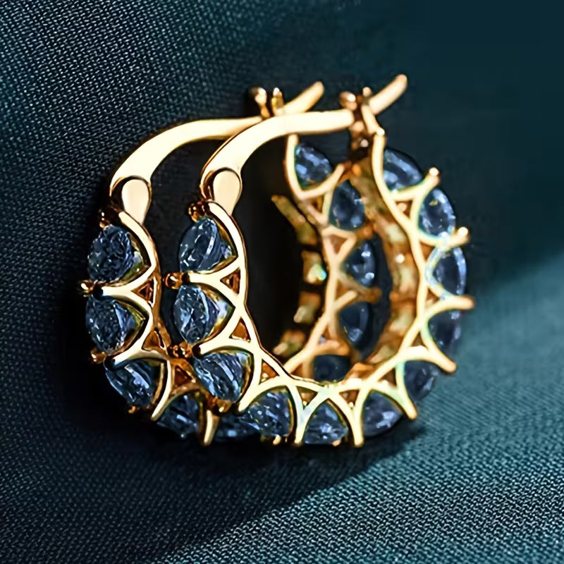 Orecchini vintage con zirconi