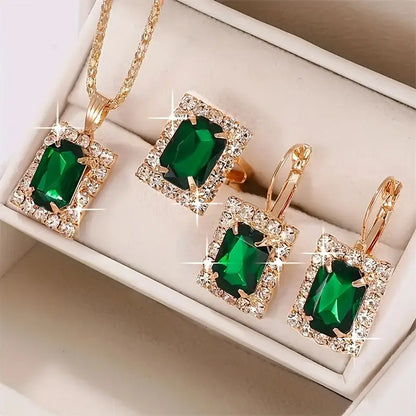 Set di gioielli Sylvara Greenveil | Oro bianco