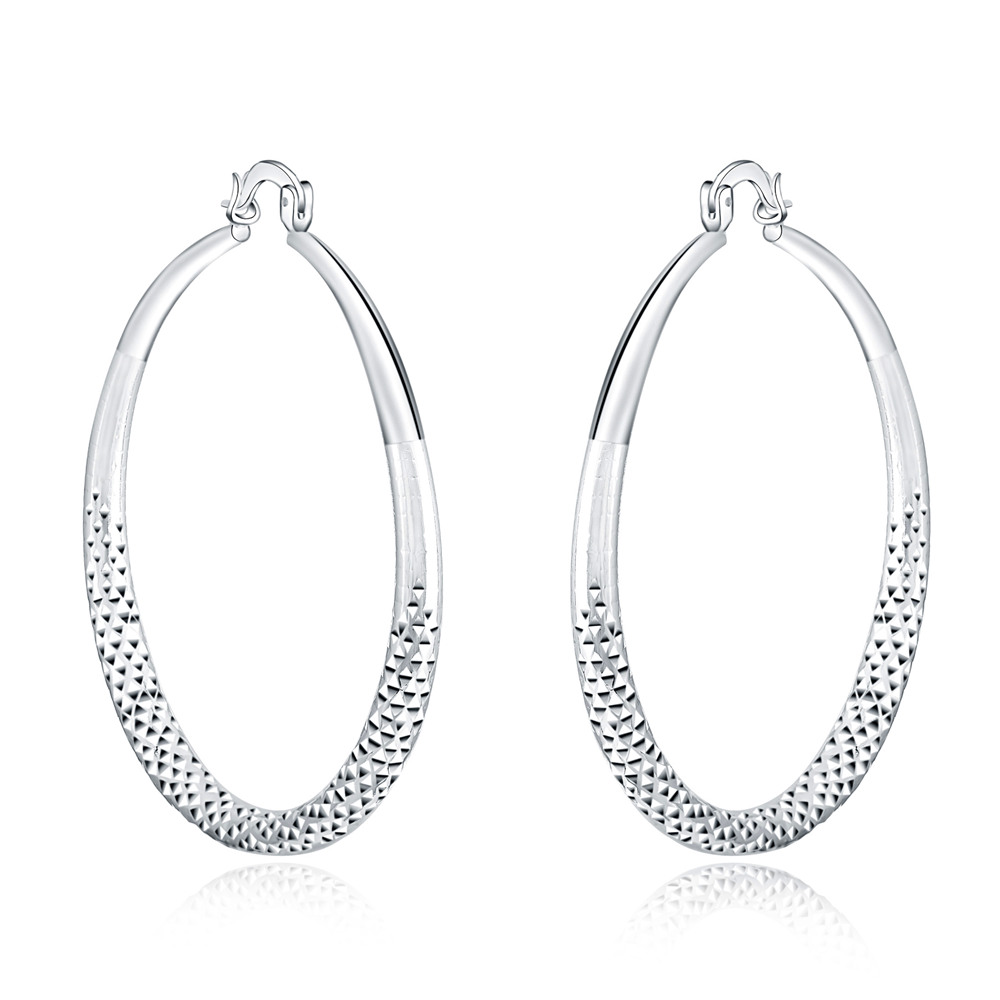 Orecchini a cerchio in argento sterling