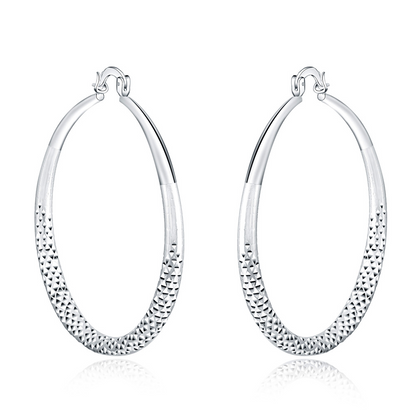 Orecchini a cerchio in argento sterling