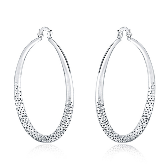 Orecchini a cerchio in argento sterling