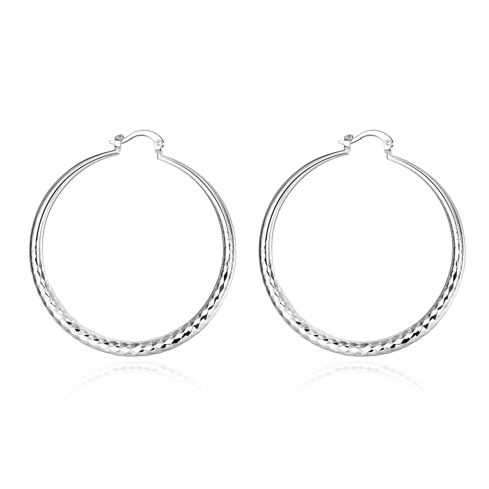 Orecchini a cerchio in argento sterling
