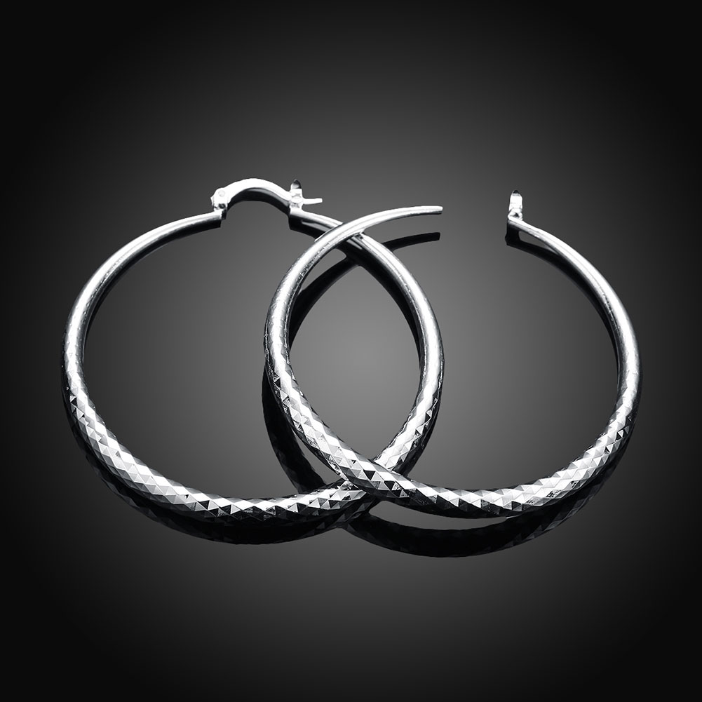 Orecchini a cerchio in argento sterling